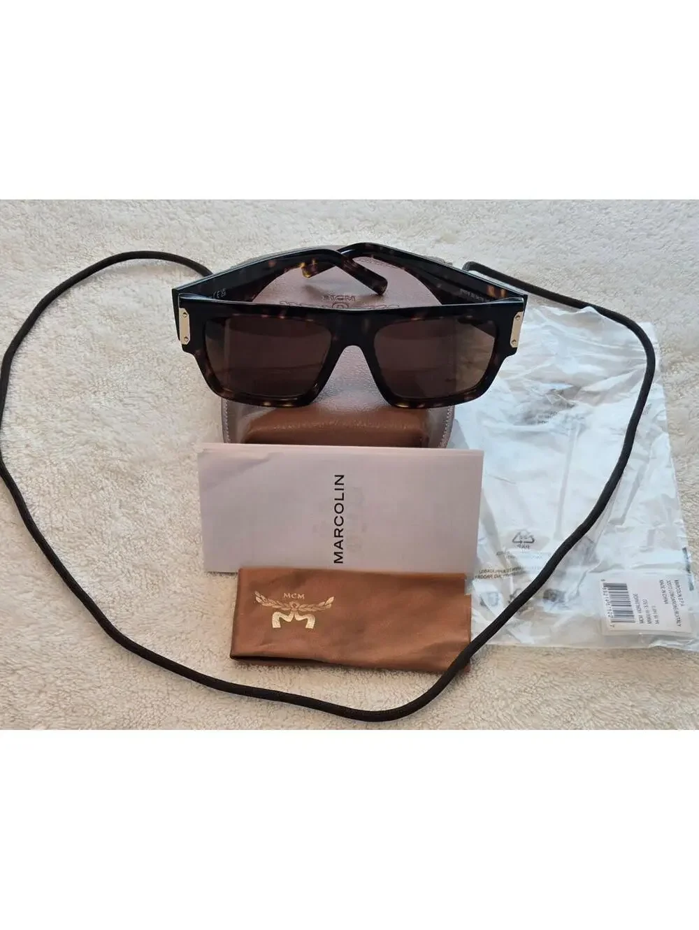 New MCM Worldwide Sunglasses MW0019 Dark Havana / 52J, Designer Tortoise
